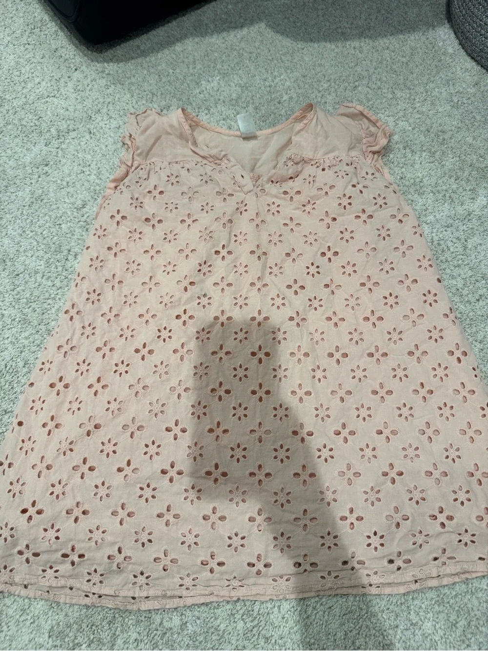 Carter's Light Pink Eyelet Cotton Dress